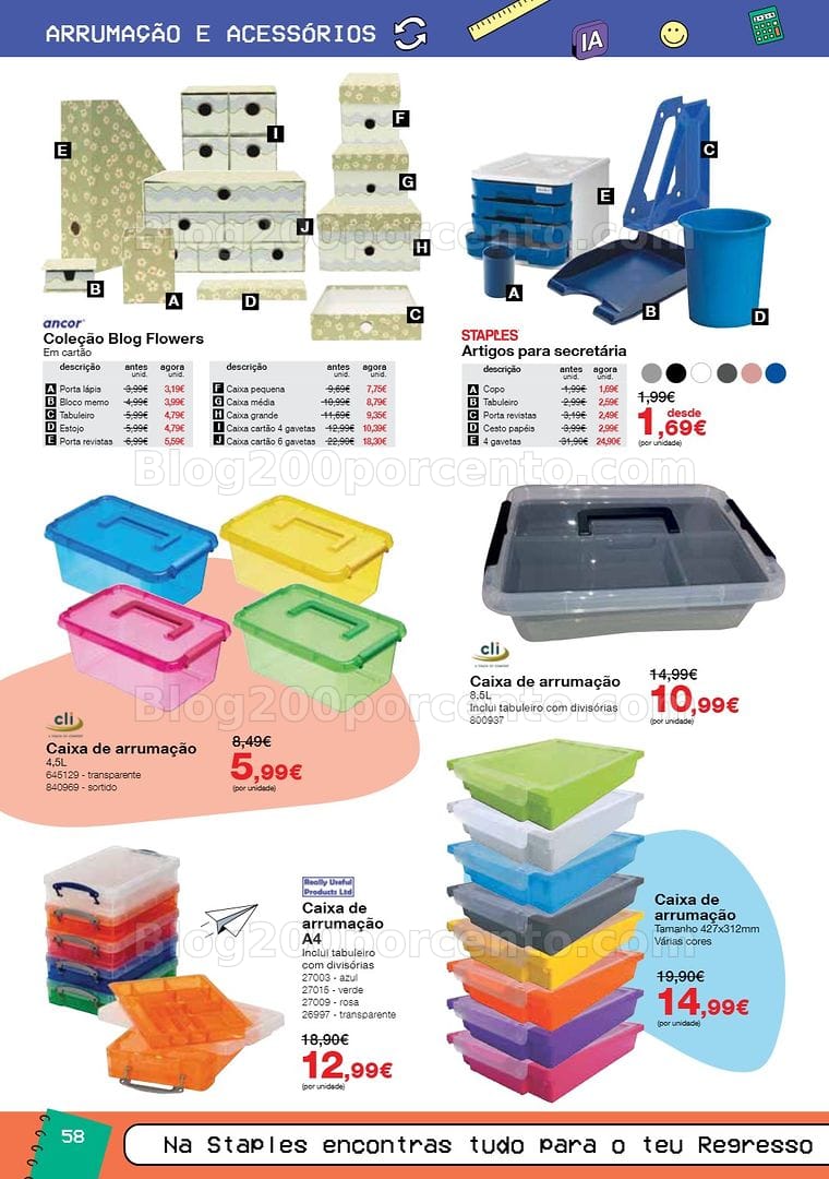 Antevisão Folheto STAPLES Regresso às Aulas Promoções de 17 agosto a 30 setembro
